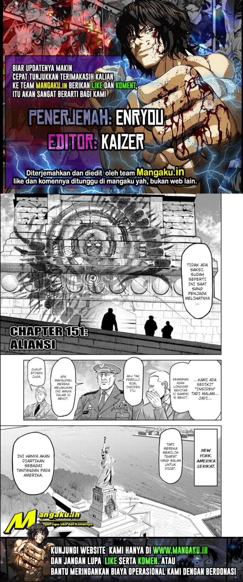 Komik Kengan Omega Chapter 151 gambar nomor 1