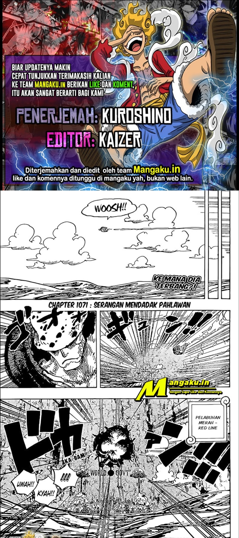 Komik One Piece Chapter 1071 gambar nomor 1