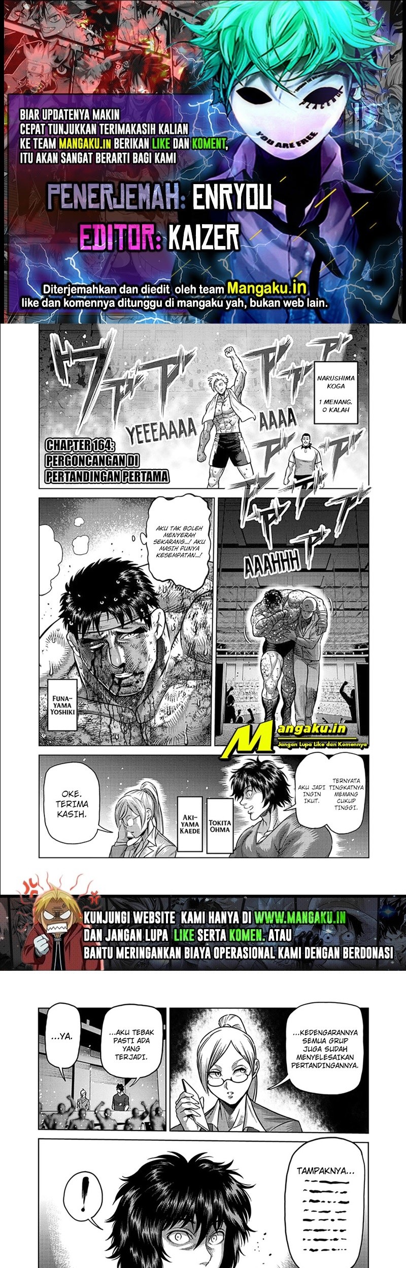 Komik Kengan Omega Chapter 164 gambar nomor 1