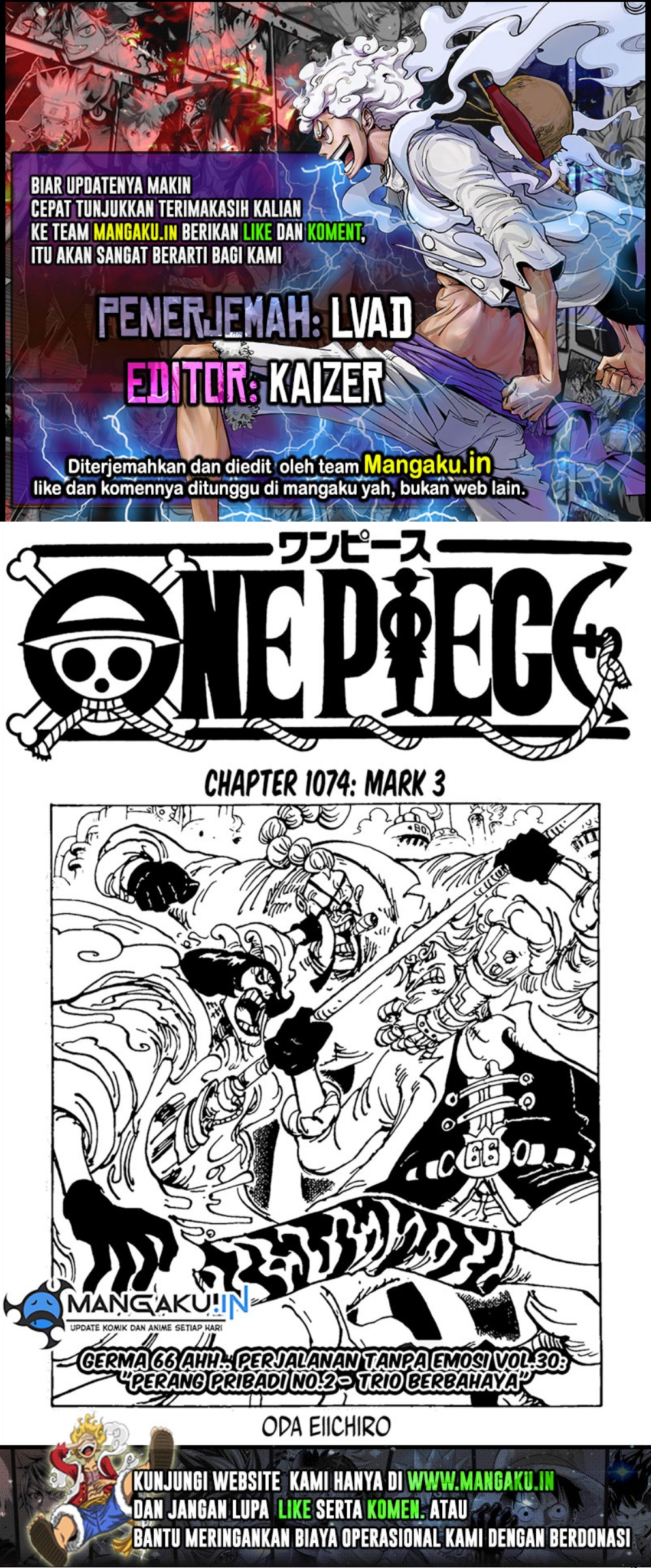 Komik One Piece Chapter 1074 gambar nomor 1