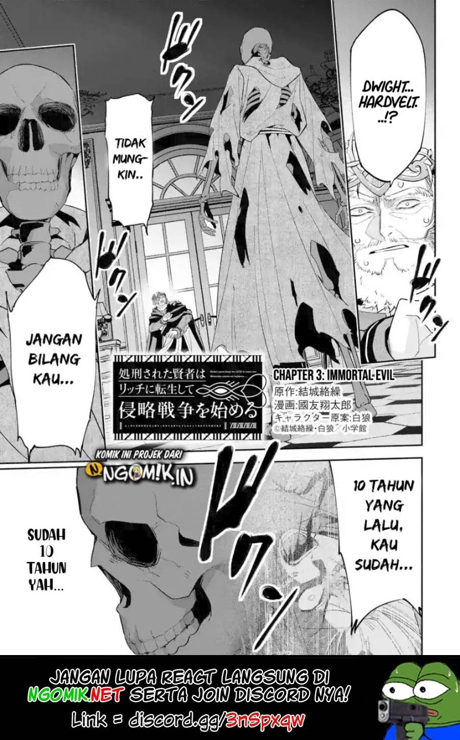 Manga The Executed Sage is Reincarnated as a Lich and Starts an All-Out War Chapter 03.1 gambar nomor 2