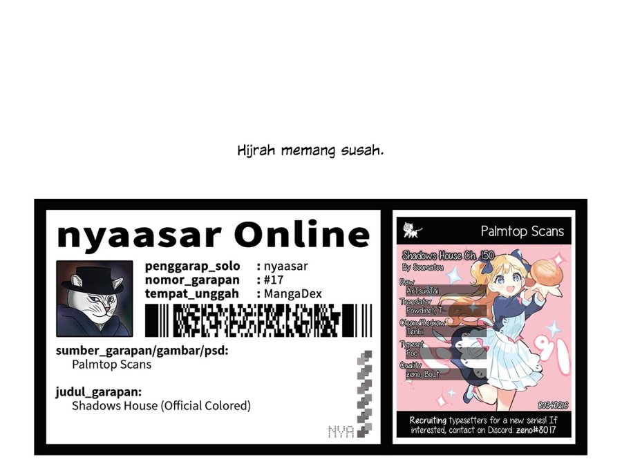 Shadows House Chapter 150 Gambar 18