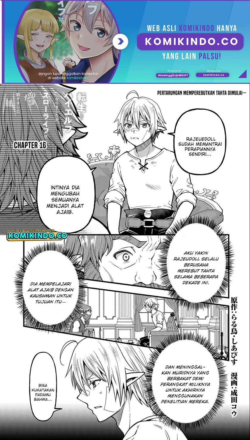 Manga Tensei Shite High Elf ni Narimashitaga, Slow Life wa 120-nen de Akimashita Chapter 16 gambar nomor 2