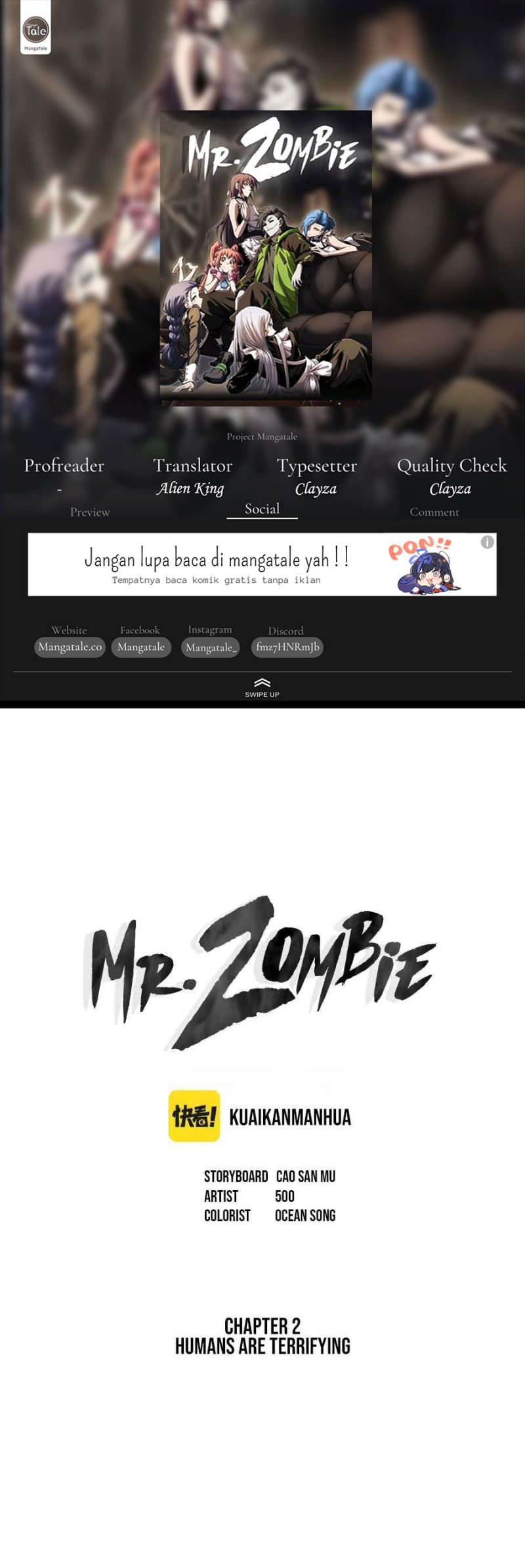 Komik Mr. Zombie Chapter 02 gambar nomor 1