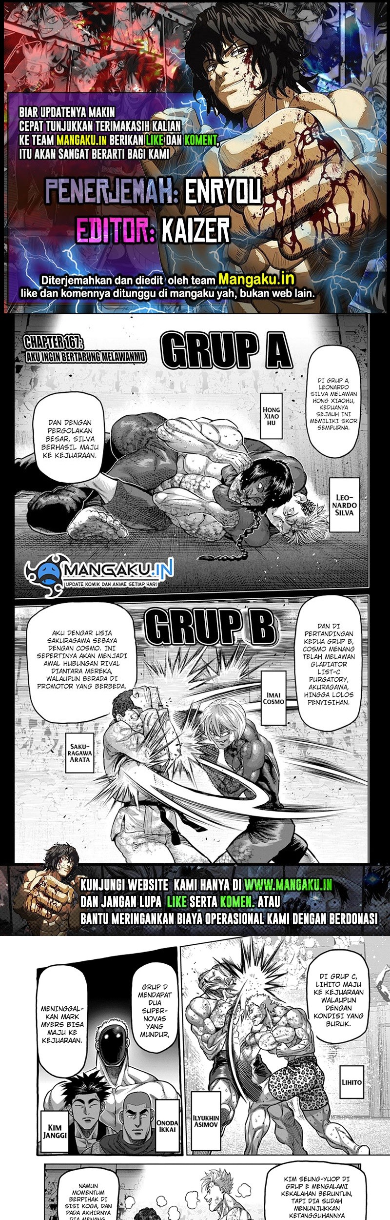 Komik Kengan Omega Chapter 167 gambar nomor 1