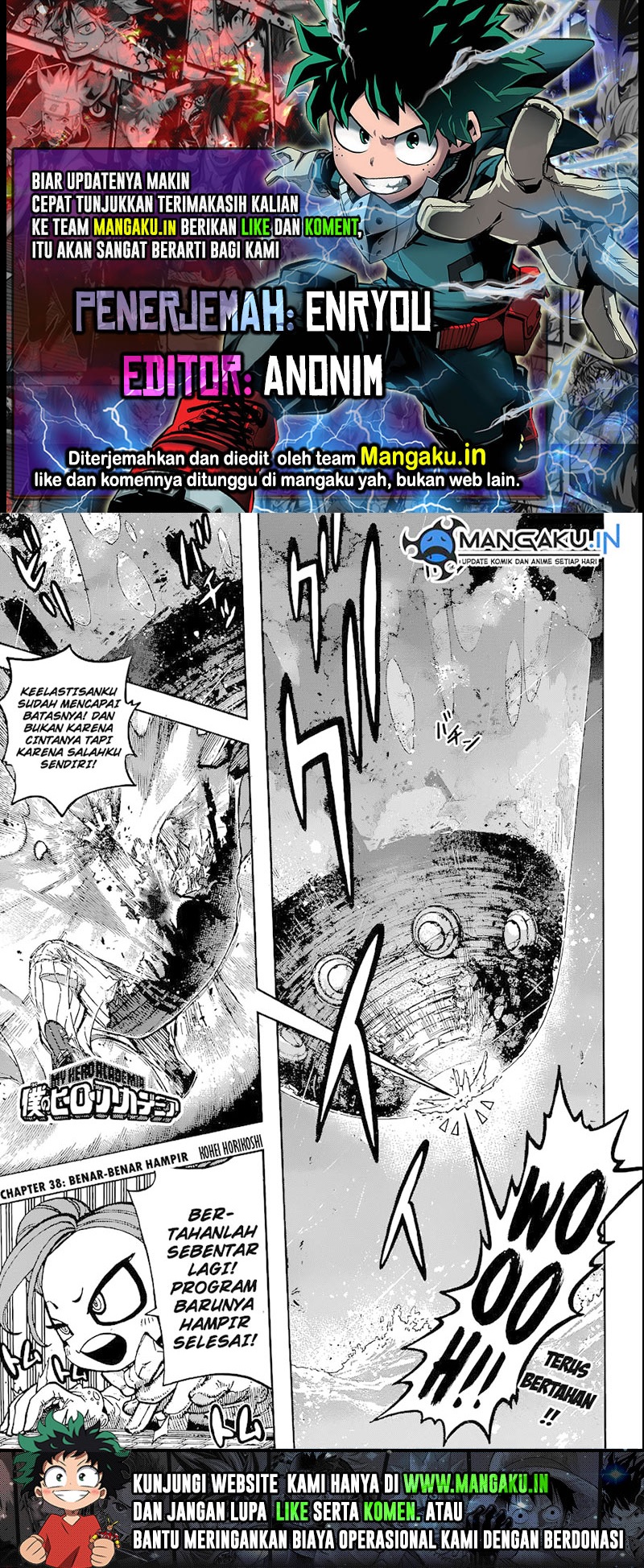 Komik Boku no Hero Academia Chapter 380 gambar nomor 1