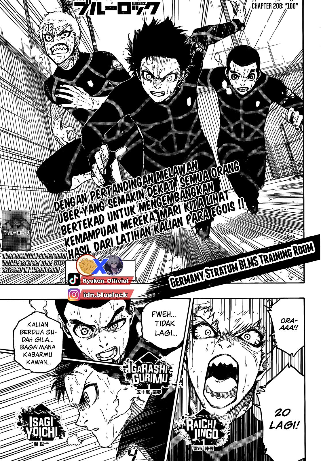 Manga Blue Lock Chapter 208 gambar nomor 2
