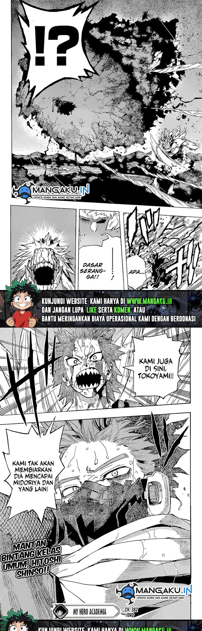 Boku no Hero Academia Chapter 382 Gambar 8