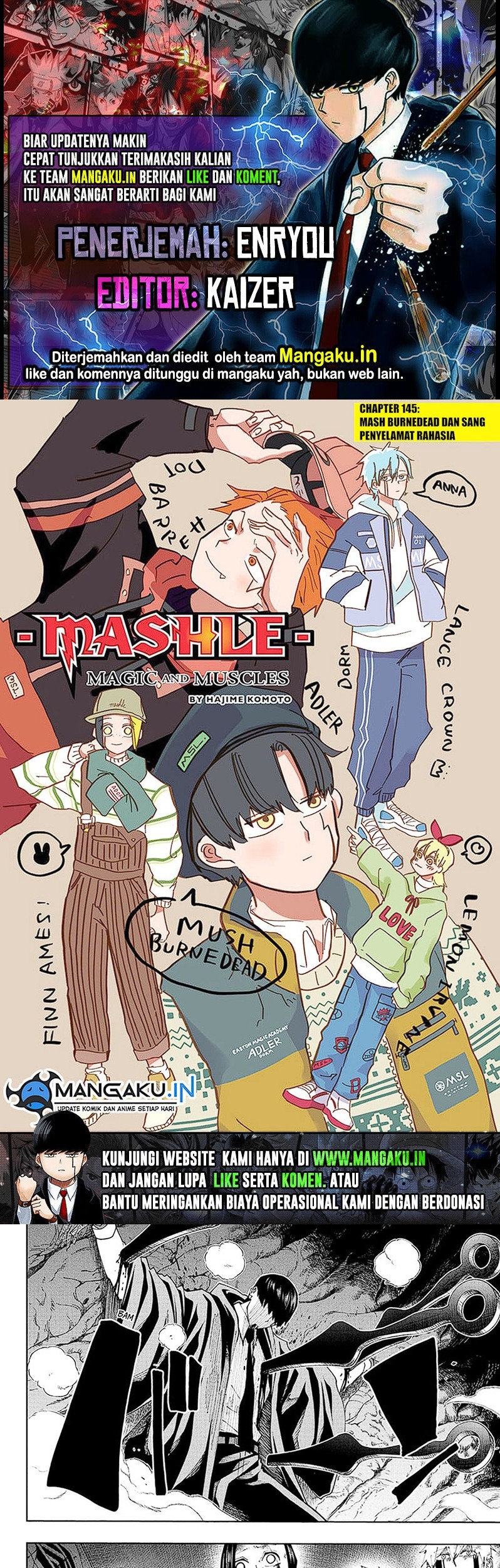 Komik Mashle: Magic and Muscles Chapter 145 gambar nomor 1