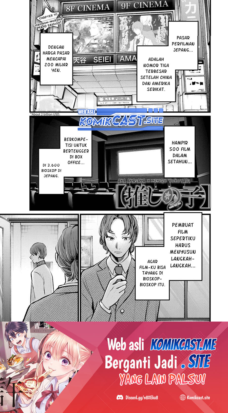 Manga Oshi no Ko Chapter 111 gambar nomor 2