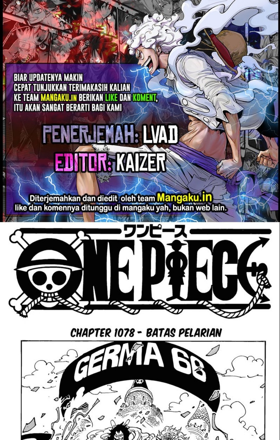 Komik One Piece Chapter 1078 gambar nomor 1