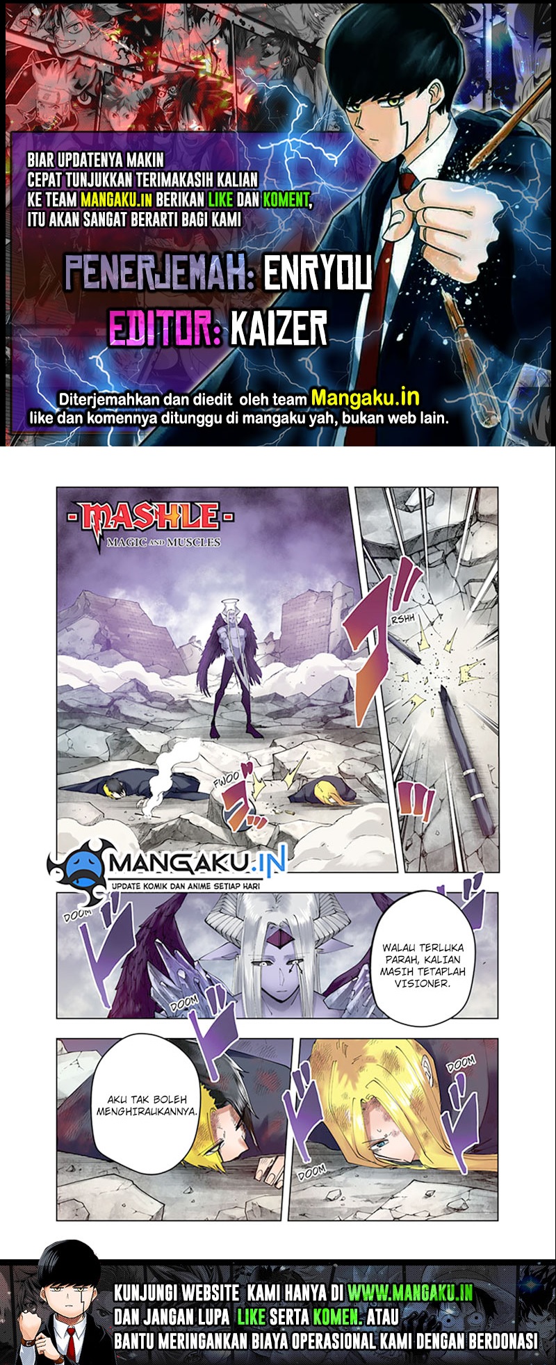 Komik Mashle: Magic and Muscles Chapter 150 gambar nomor 1