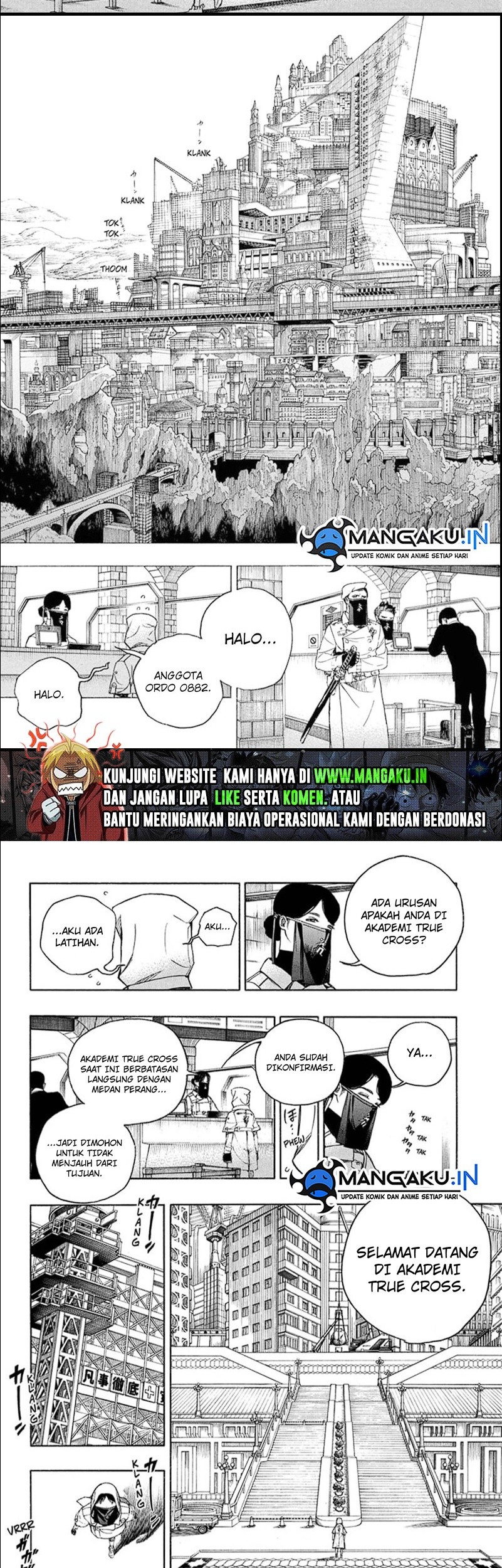 Ao no Exorcist Chapter 139.2 Gambar 7