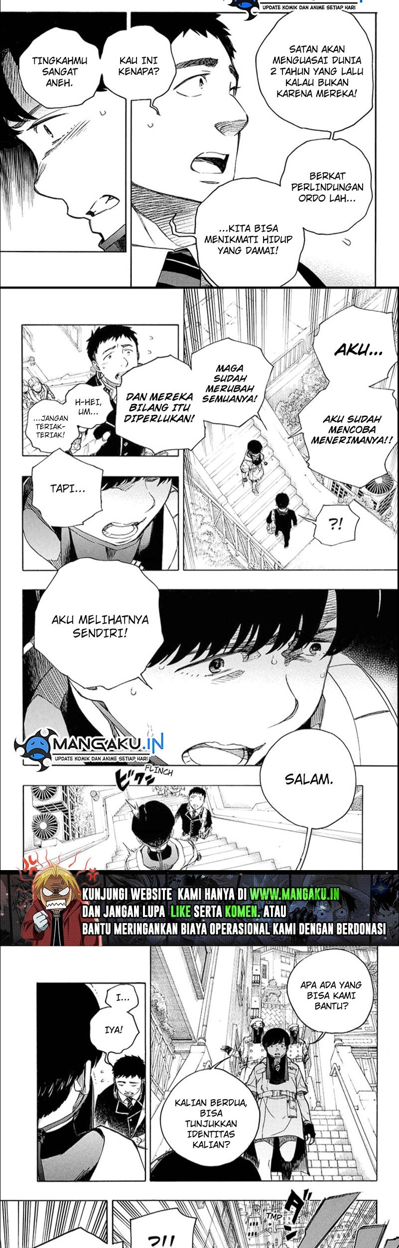 Ao no Exorcist Chapter 139.2 Gambar 13