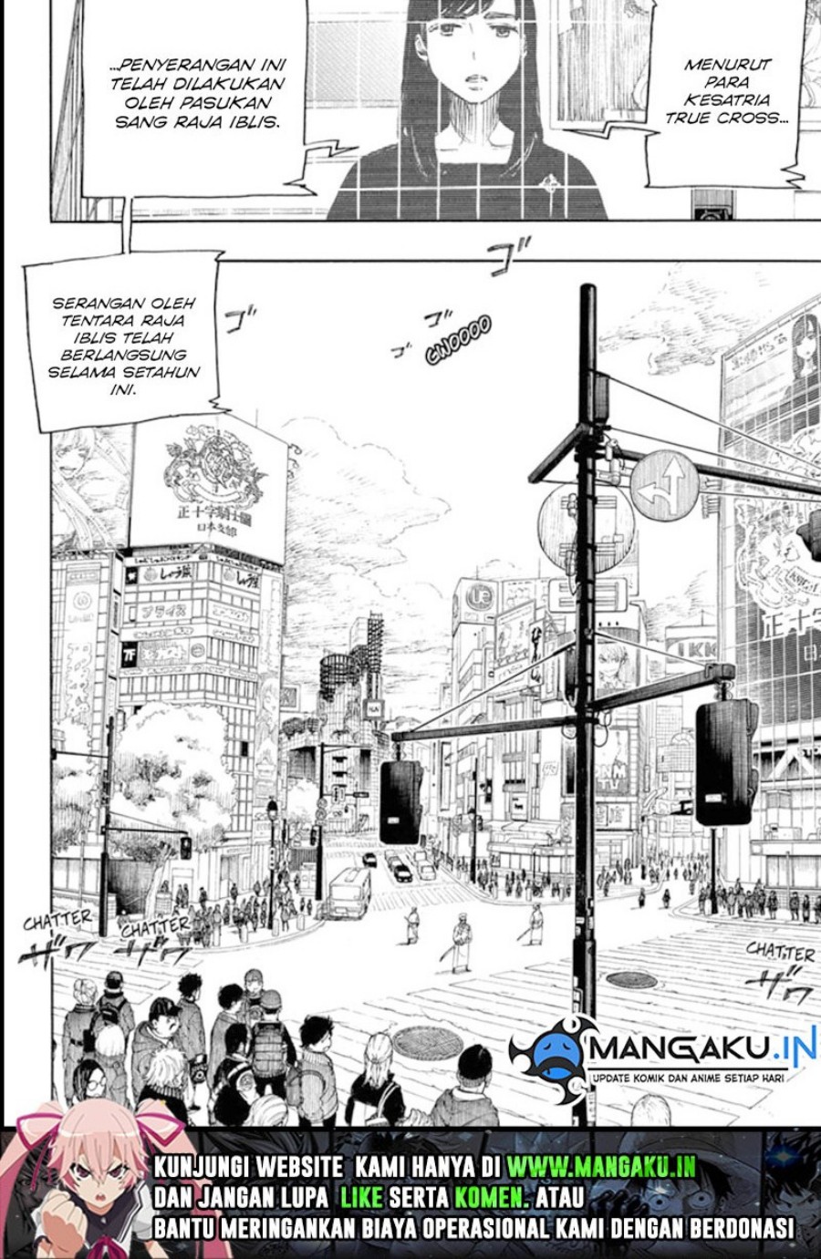 Ao no Exorcist Chapter 139.1 Gambar 24