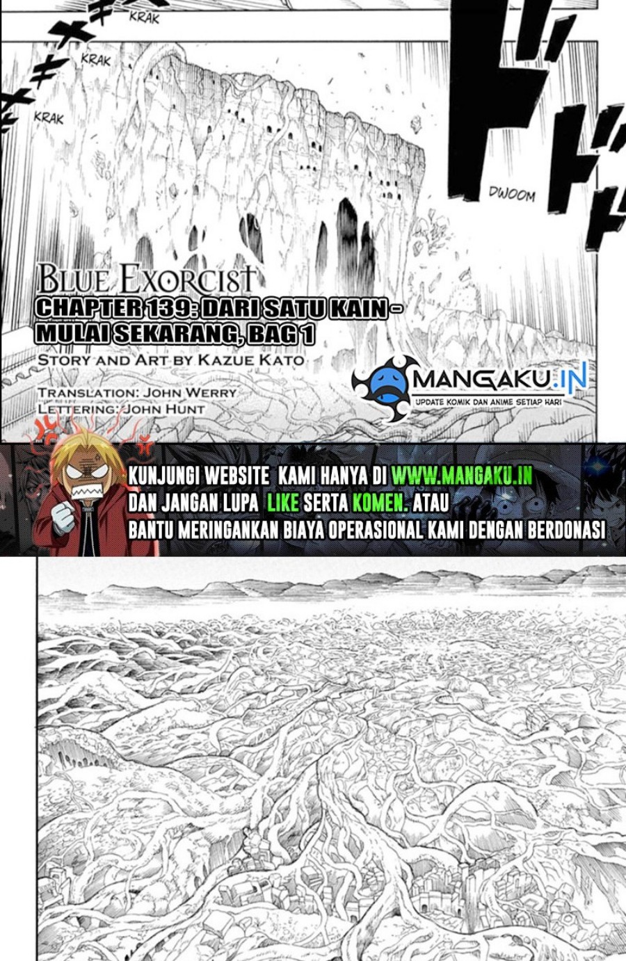 Manga Ao no Exorcist Chapter 139.1 gambar nomor 2