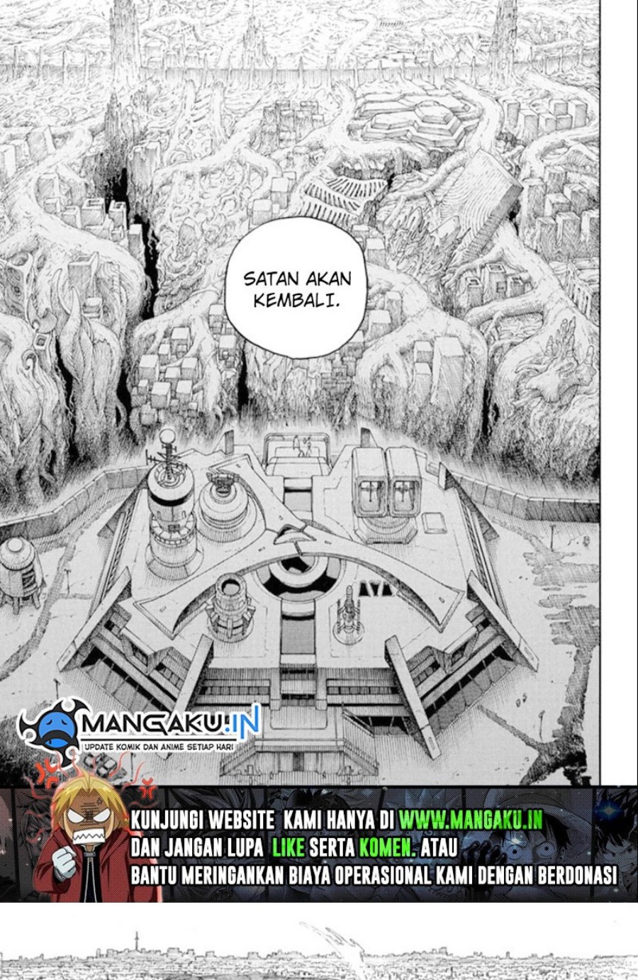 Ao no Exorcist Chapter 139.1 Gambar 21