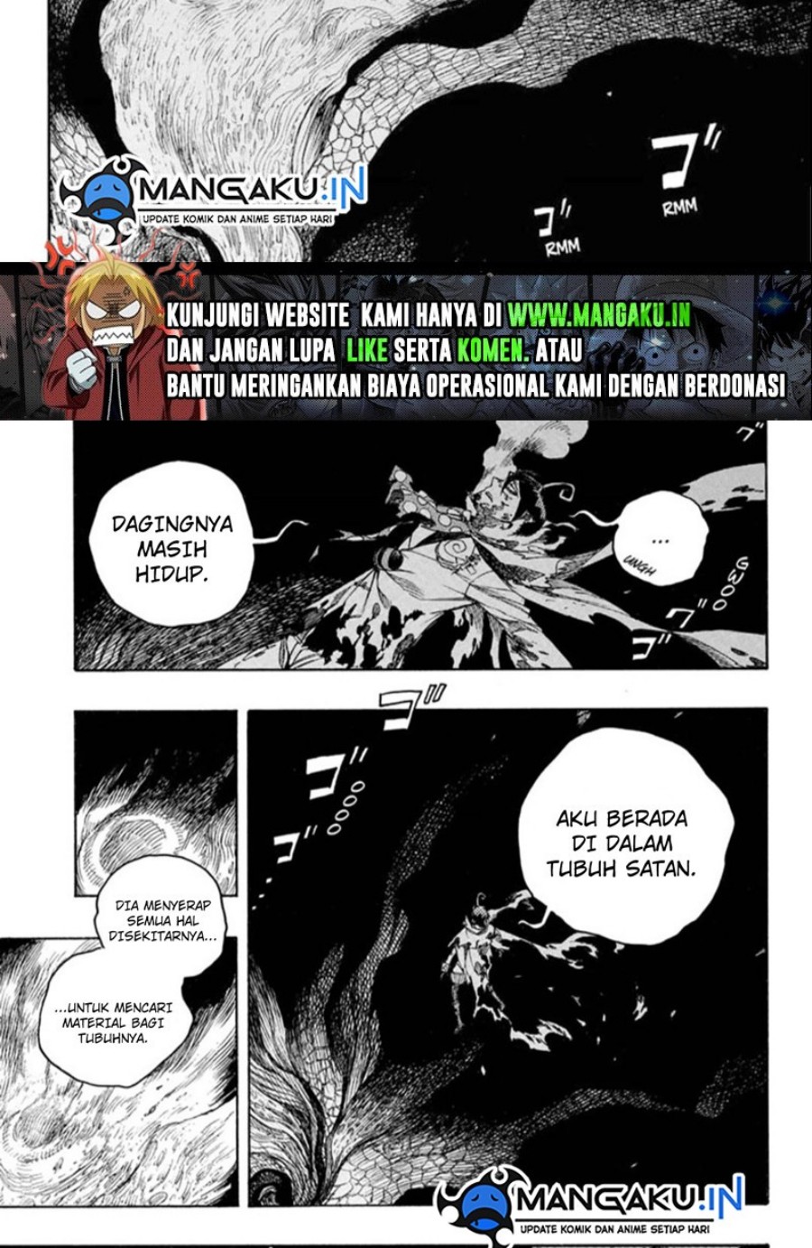 Ao no Exorcist Chapter 139.1 Gambar 9