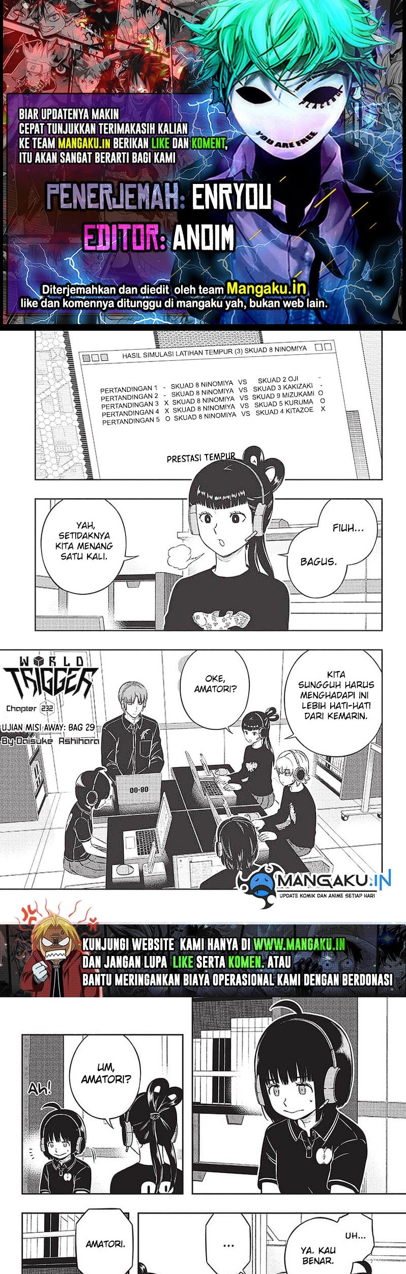 Komik World Trigger Chapter 232 gambar nomor 1