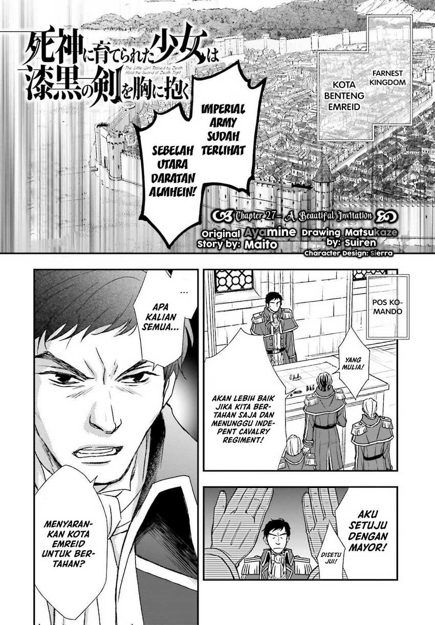 Shinigami ni Sodaterareta Shoujo wa Shikkoku no Tsurugi wo Mune ni Idaku Chapter 27 Gambar 4