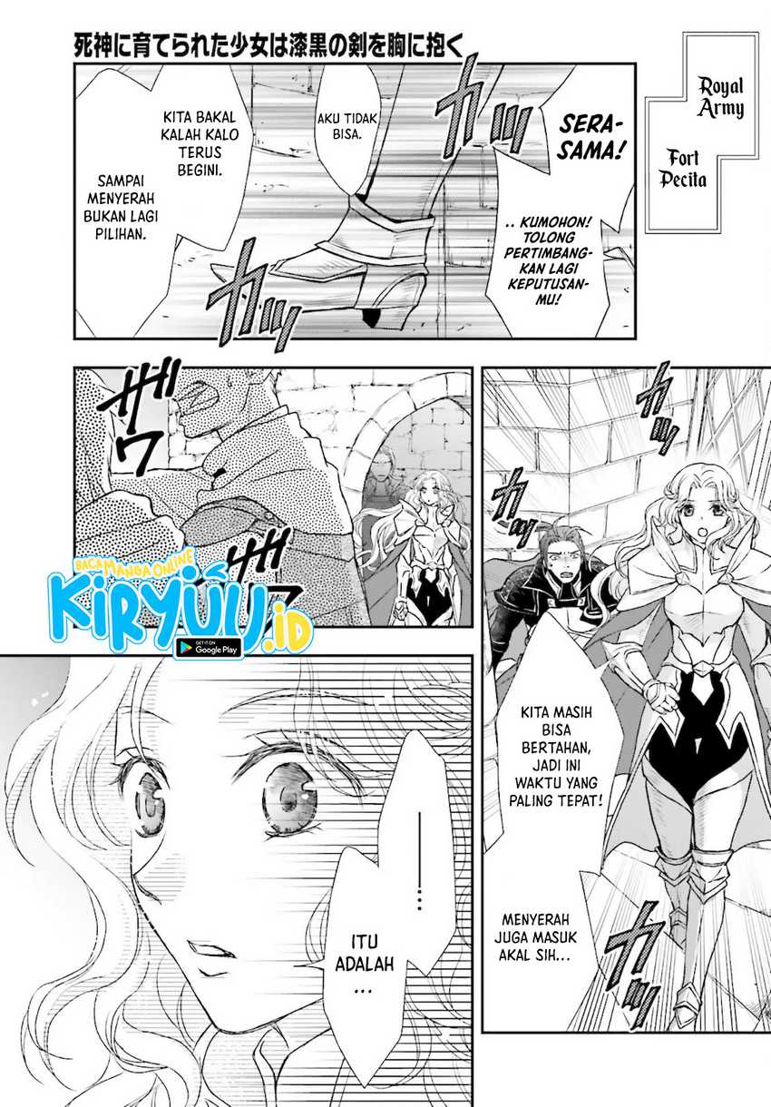 Shinigami ni Sodaterareta Shoujo wa Shikkoku no Tsurugi wo Mune ni Idaku Chapter 23 Gambar 20