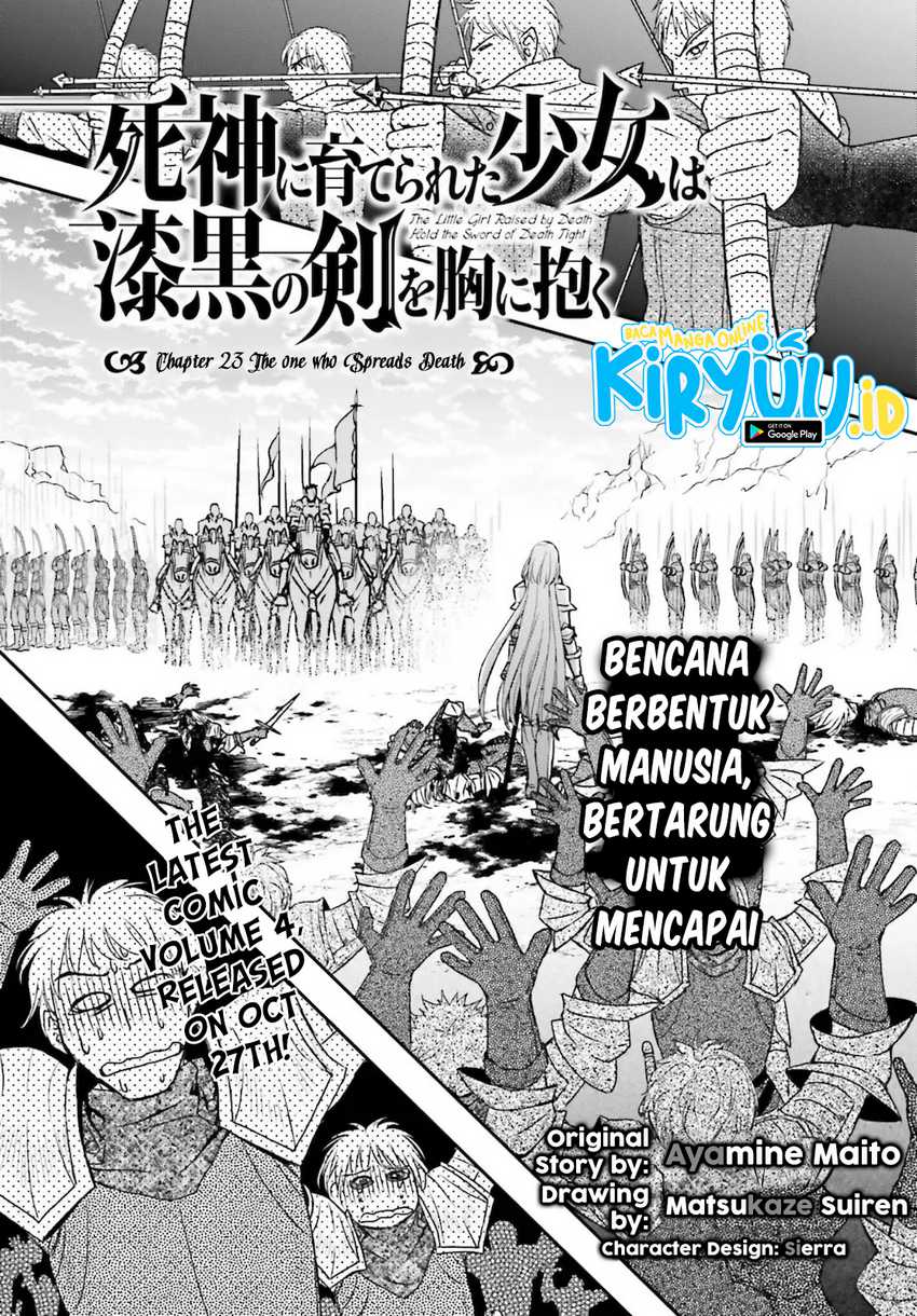 Shinigami ni Sodaterareta Shoujo wa Shikkoku no Tsurugi wo Mune ni Idaku Chapter 23 Gambar 4