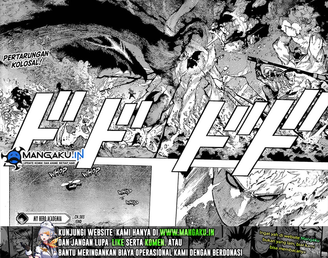 Boku no Hero Academia Chapter 383 Gambar 15