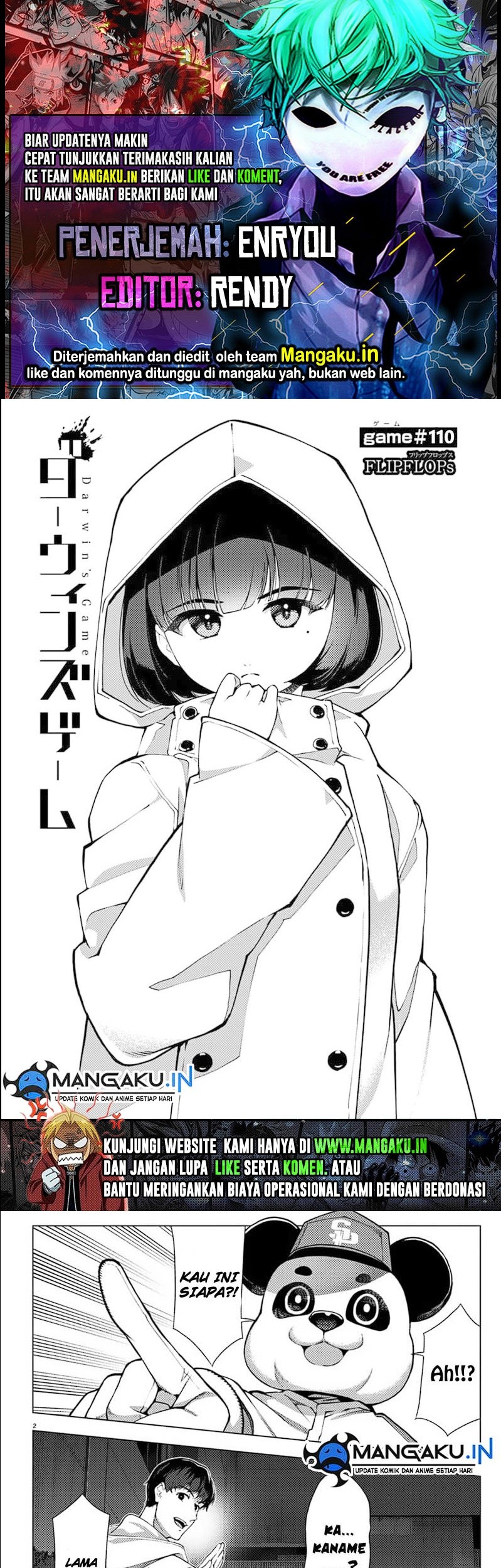 Komik Darwins Game Chapter 110.1 gambar nomor 1