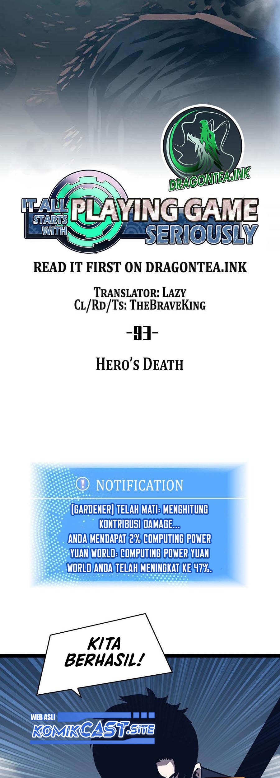 It all starts with playing game seriously Chapter 93 Gambar 20