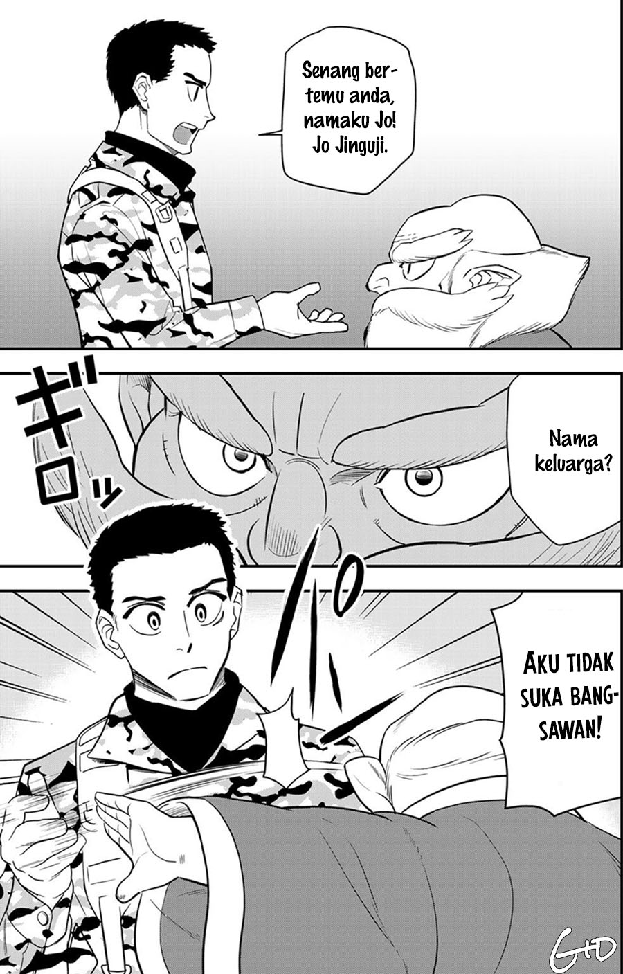 Komik Bocchi Jieikan no Isekai Funsenki Chapter 04 gambar nomor 1