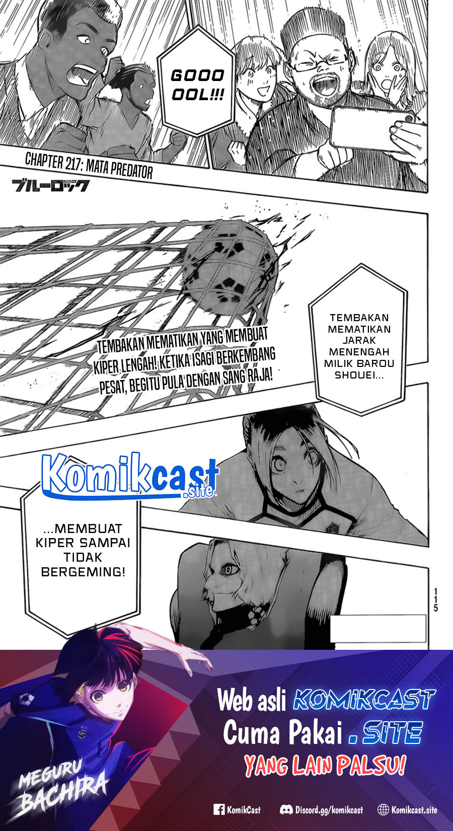 Manga Blue Lock Chapter 217 gambar nomor 2