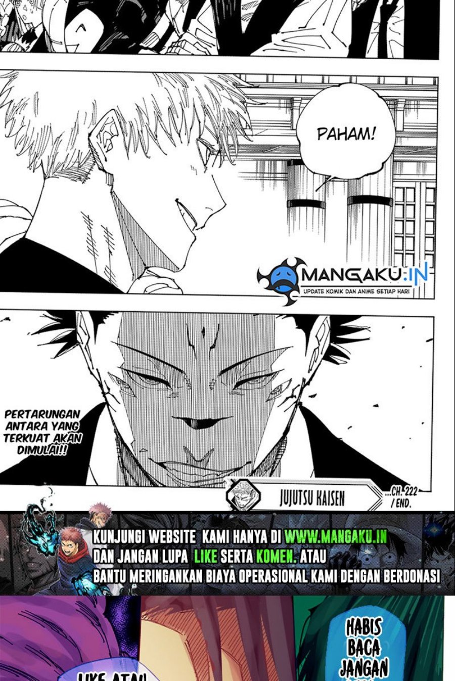 Jujutsu Kaisen Chapter 222 Gambar 20
