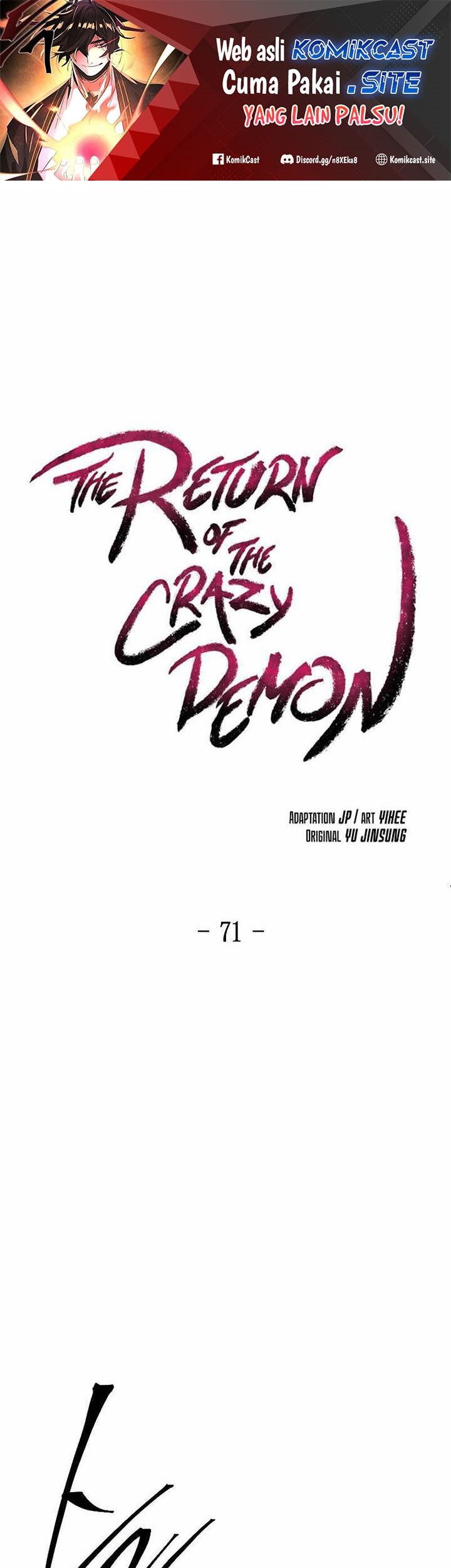 Manhwa Return of the Mad Demon Chapter 71 gambar nomor 2