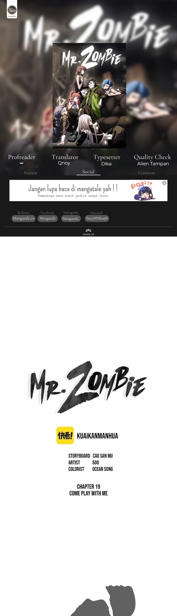 Komik Mr. Zombie Chapter 19 gambar nomor 1