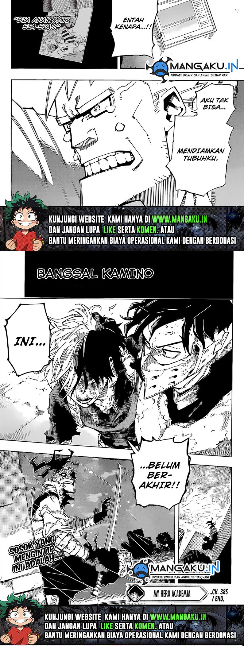 Boku no Hero Academia Chapter 385 Gambar 10