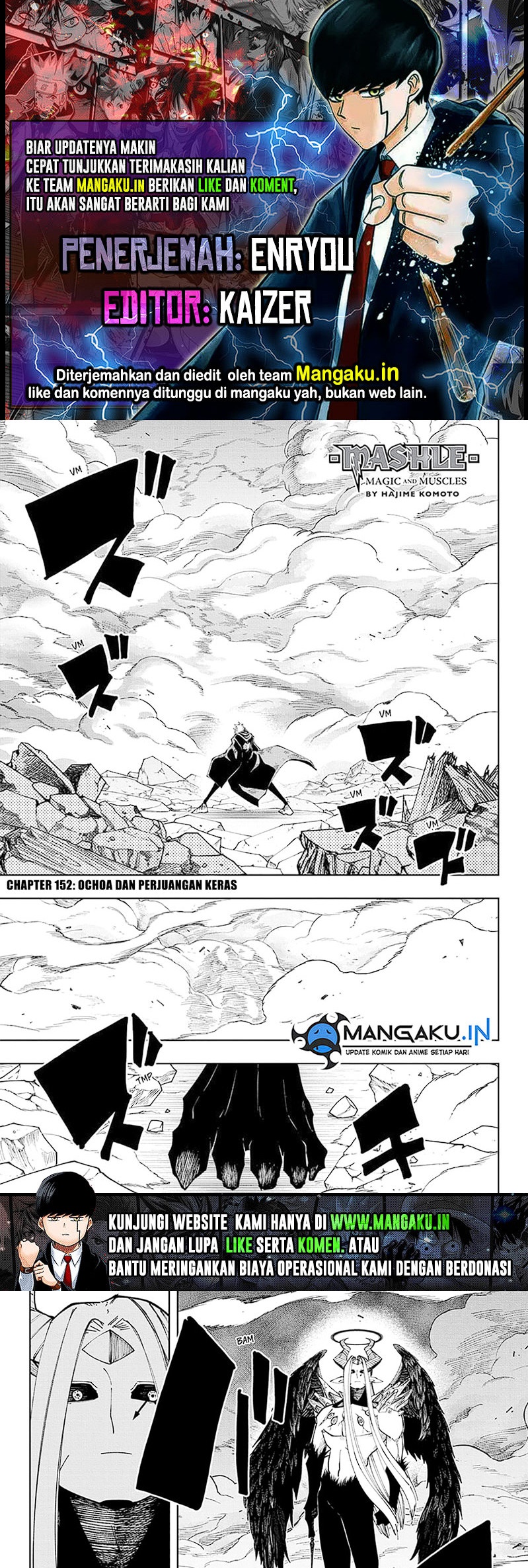 Komik Mashle: Magic and Muscles Chapter 152 gambar nomor 1