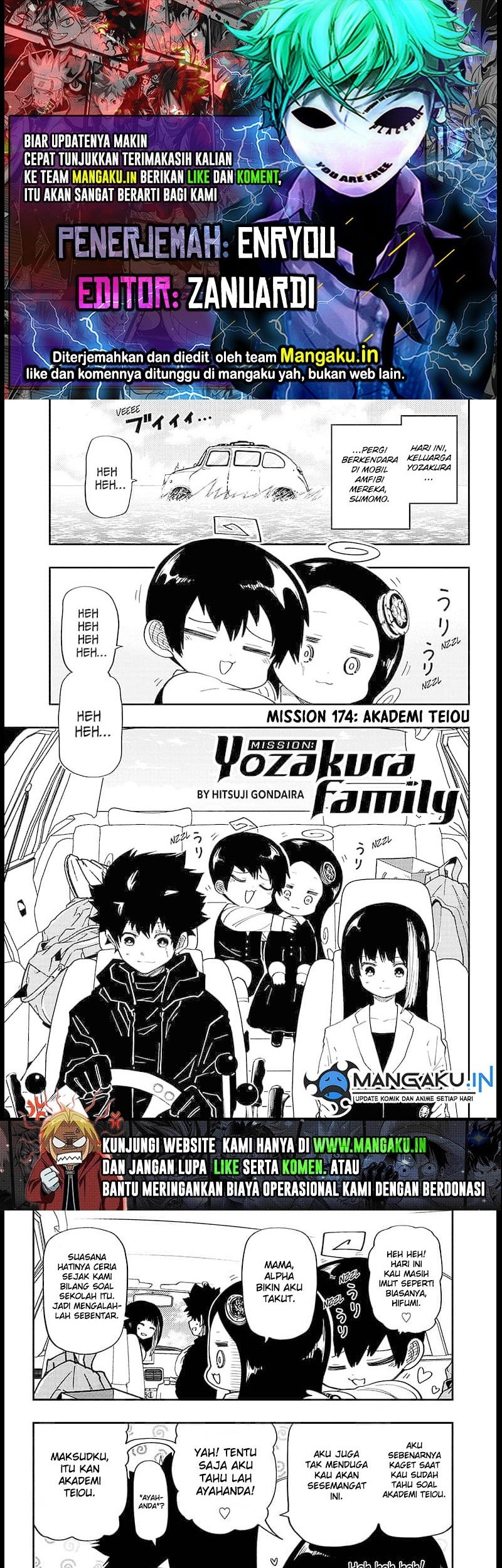 Komik Mission: Yozakura Family Chapter 174 gambar nomor 1