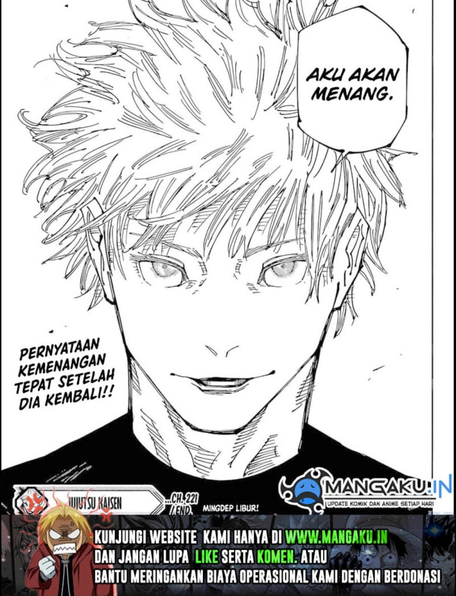 Jujutsu Kaisen Chapter 221 Gambar 20