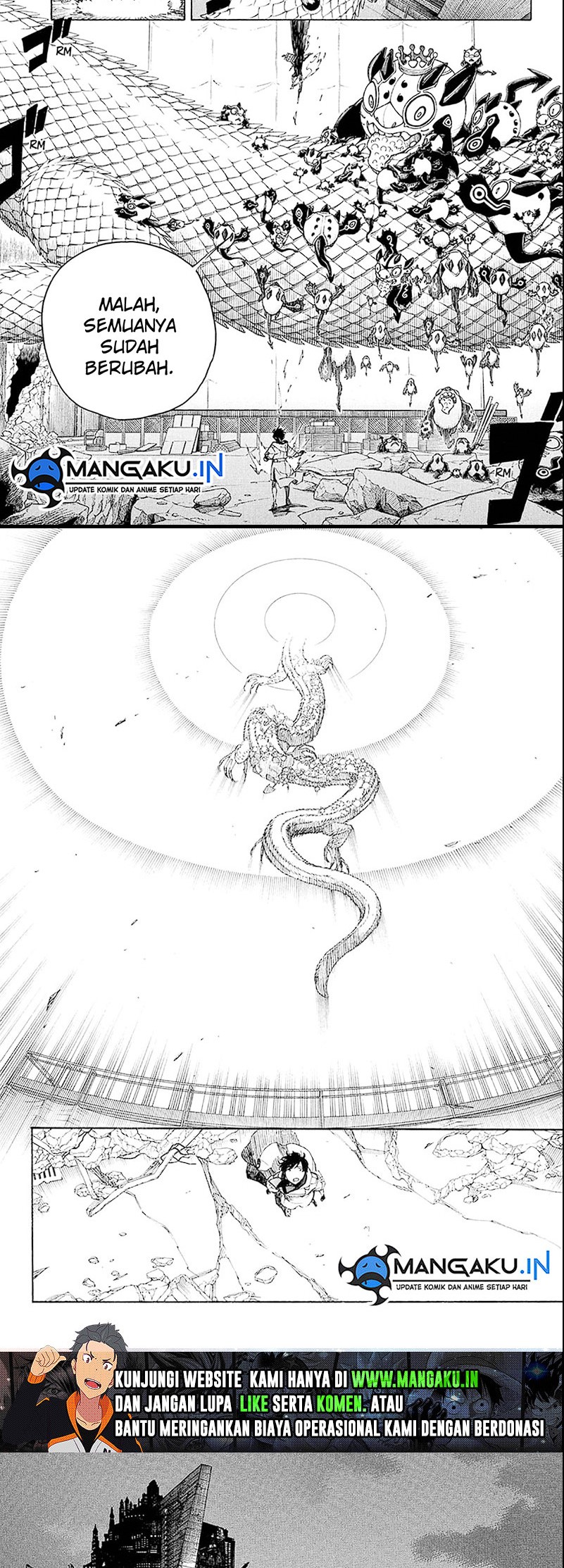 Manga Ao no Exorcist Chapter 140.2 gambar nomor 2