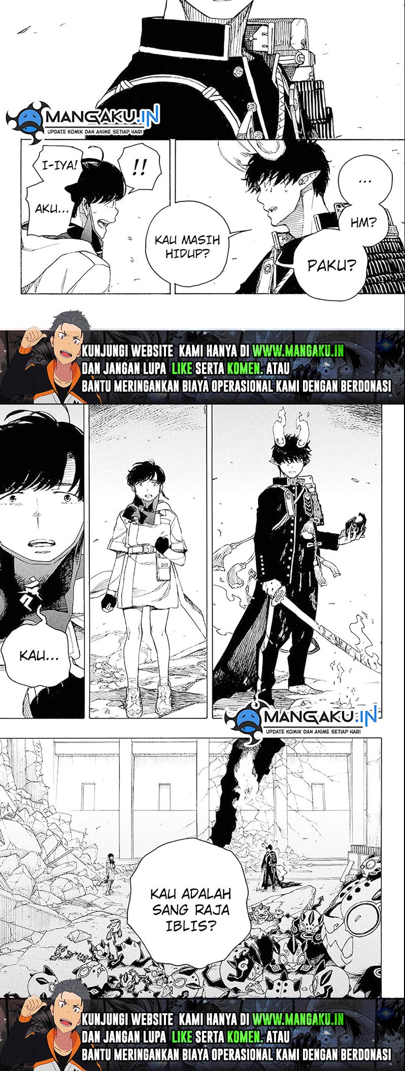 Ao no Exorcist Chapter 140.1 Gambar 10