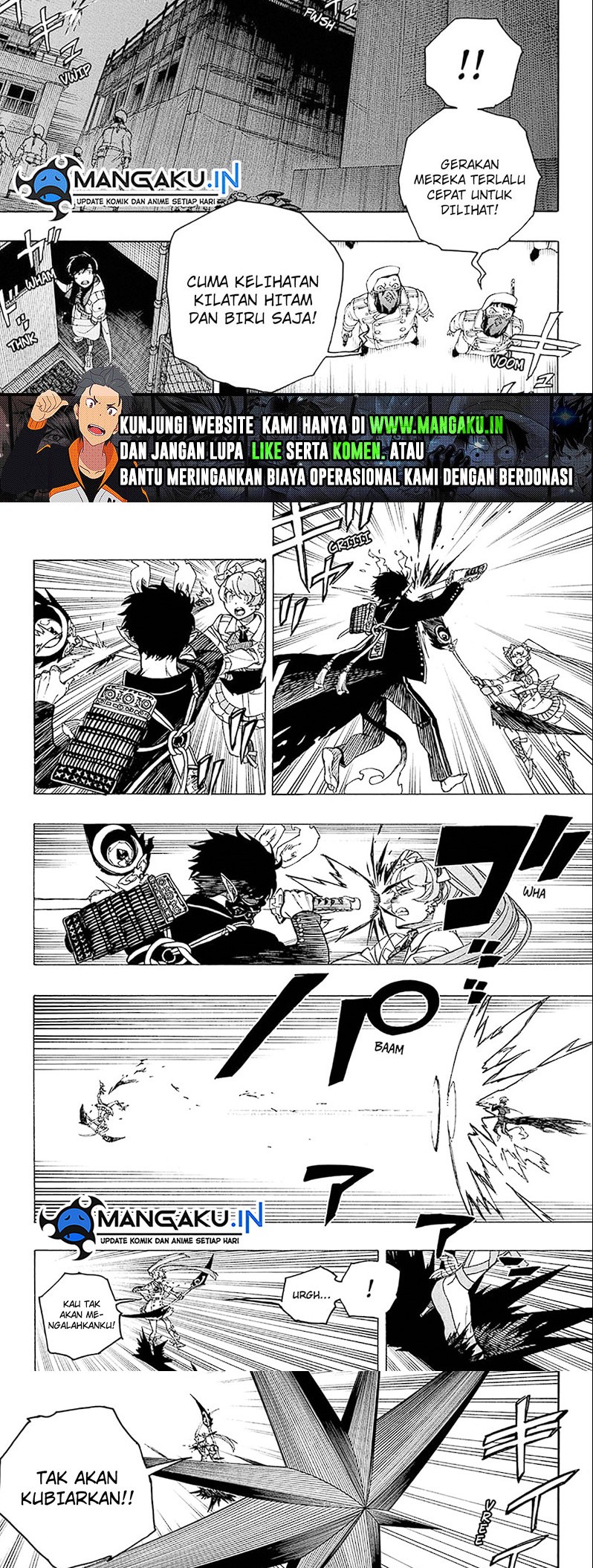 Ao no Exorcist Chapter 140.1 Gambar 5