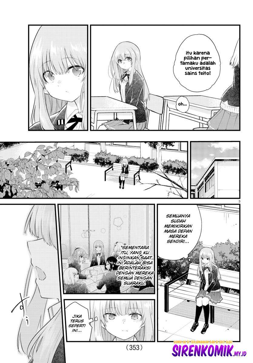 Koe ga dasenai Shoujo wa “Kanojo ga Yasashisugiru” to Omotte iru Chapter 151 Gambar 4