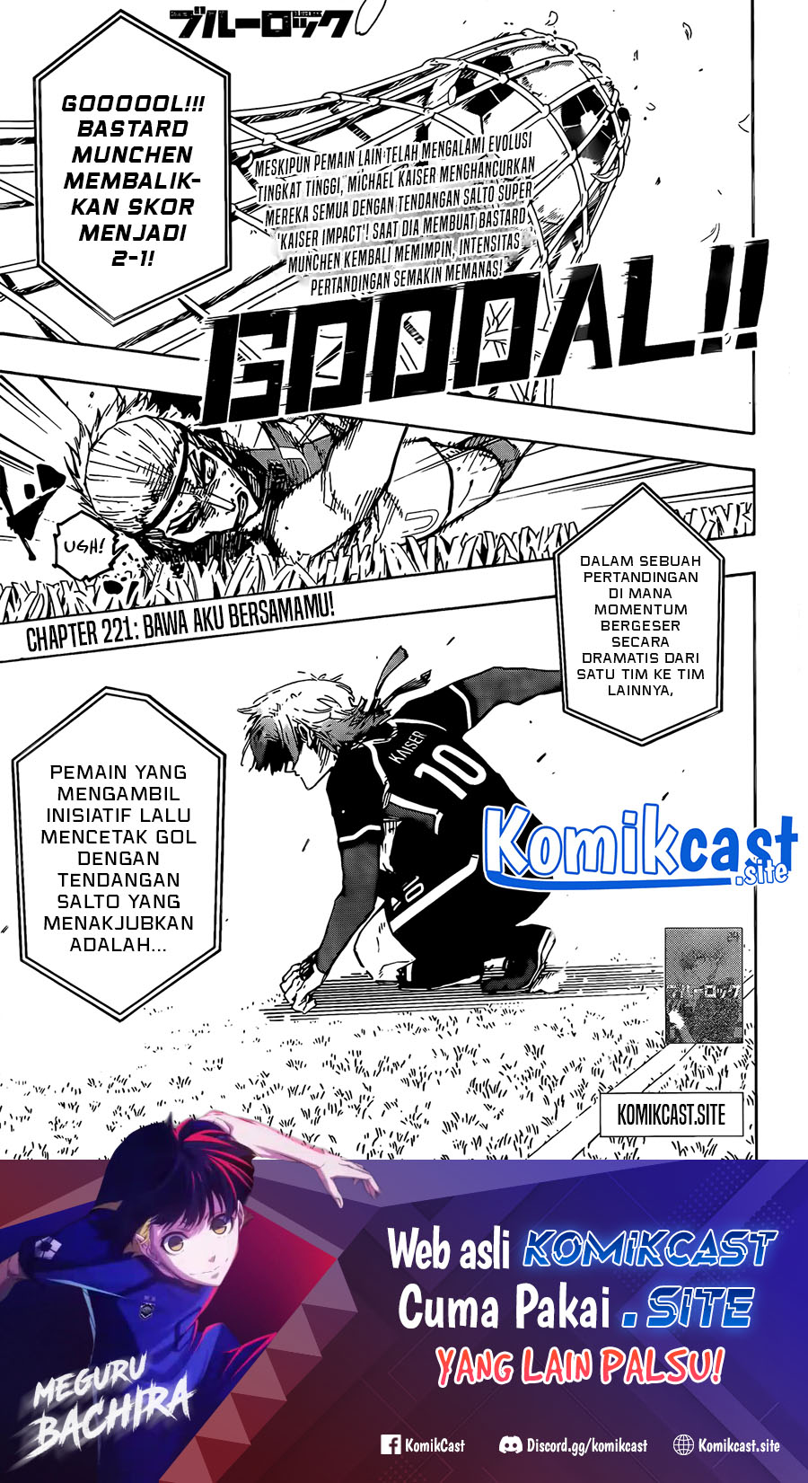Manga Blue Lock Chapter 221 gambar nomor 2