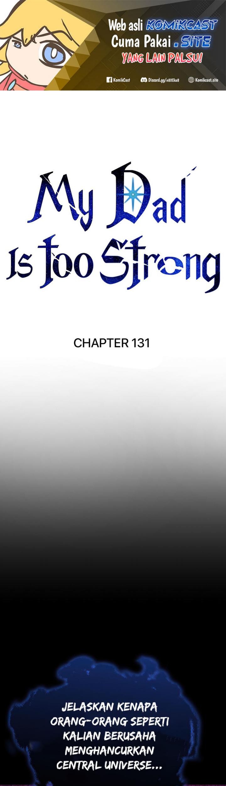 Manhwa My Dad Is Too Strong Chapter 131 gambar nomor 2