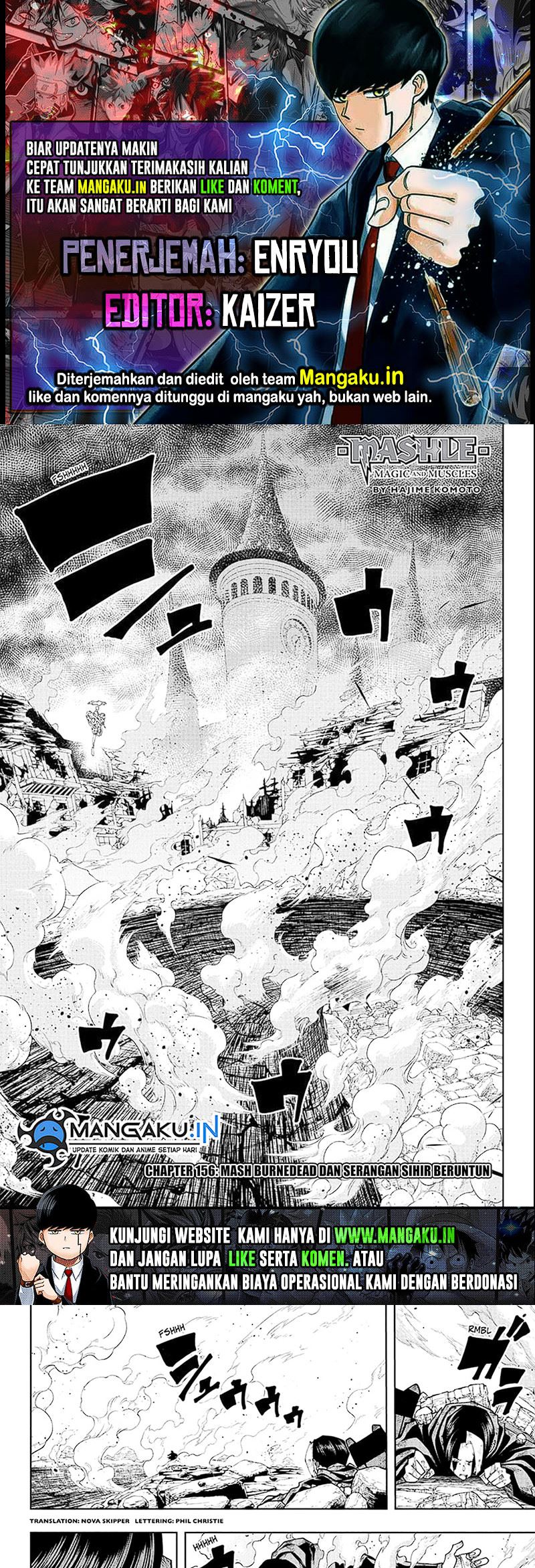 Komik Mashle: Magic and Muscles Chapter 156 gambar nomor 1