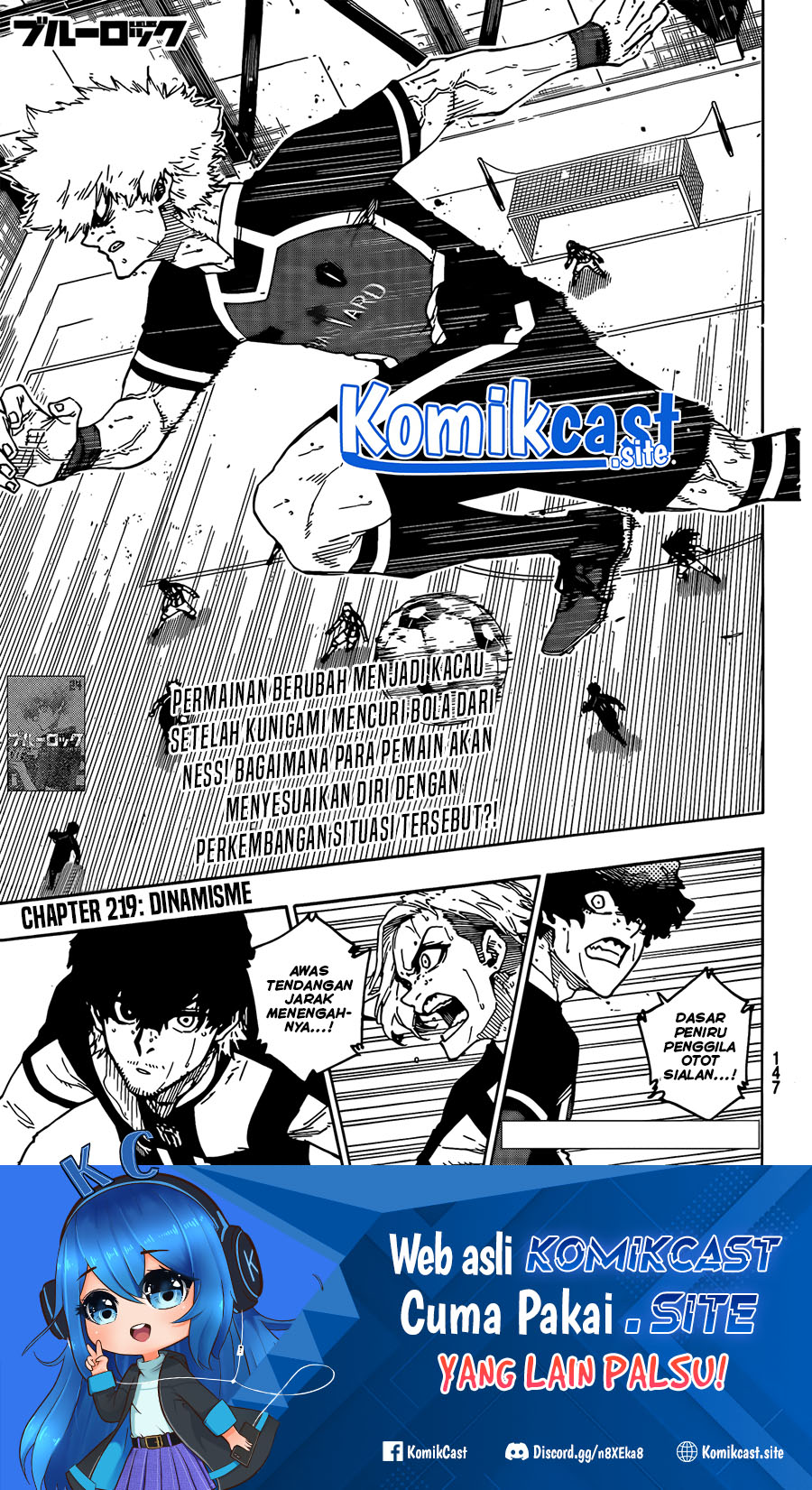 Manga Blue Lock Chapter 219 gambar nomor 2