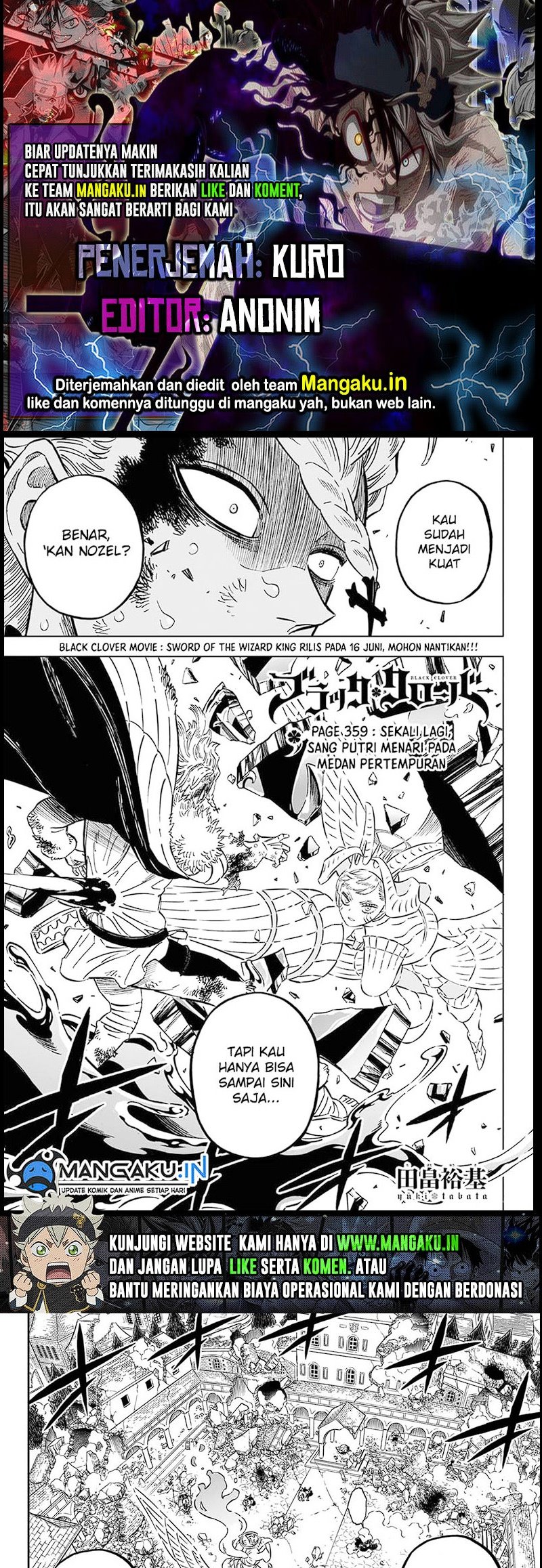 Komik Black Clover Chapter 359 gambar nomor 1