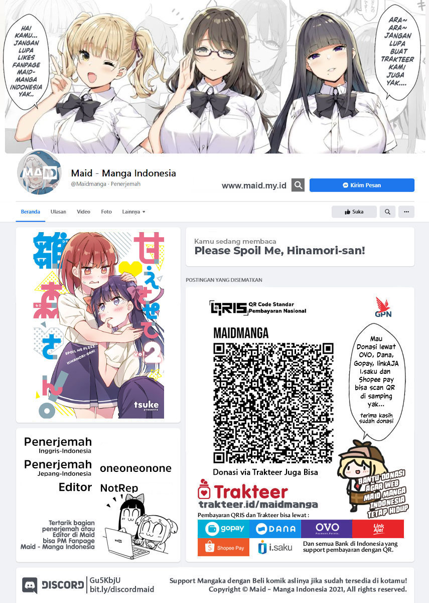 Manga Please Spoil Me, Hinamori-san! Chapter 17 gambar nomor 2