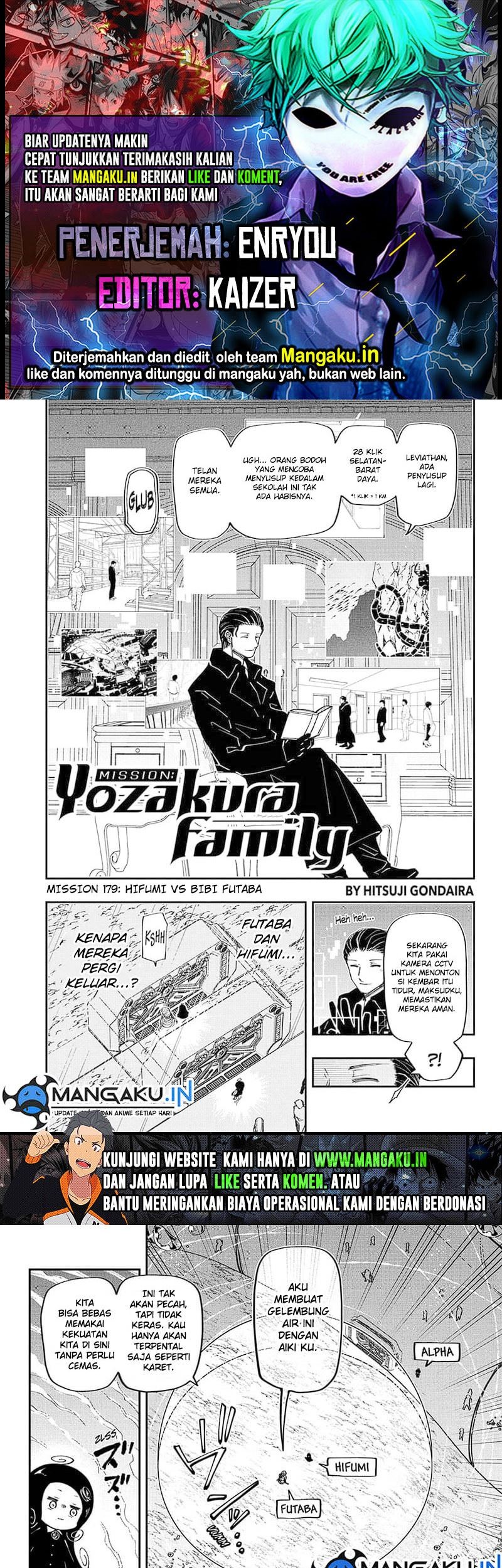Komik Mission: Yozakura Family Chapter 179 gambar nomor 1