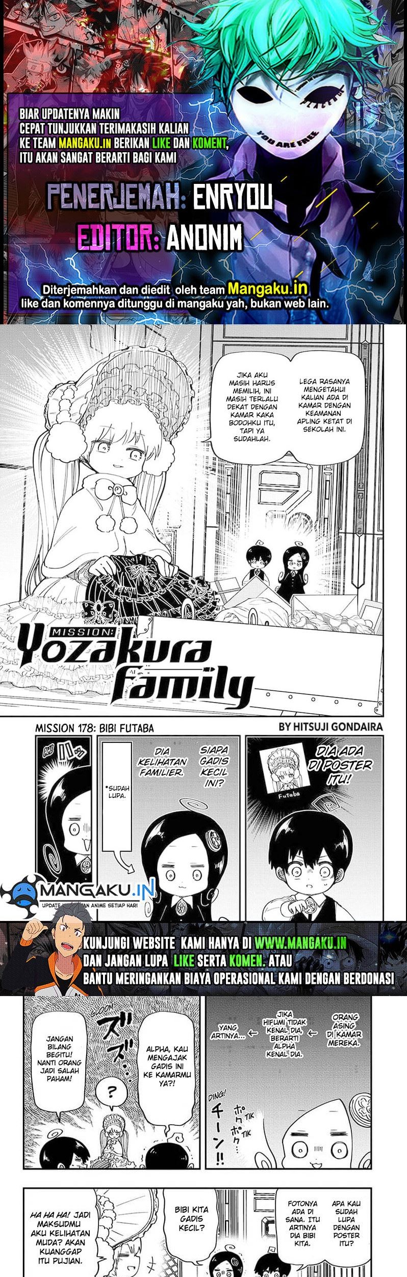 Komik Mission: Yozakura Family Chapter 178 gambar nomor 1